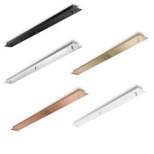 Wall Ceiling Linear Rose With 3 Outputs In Metal