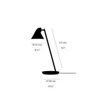 Louis Poulsen NJP Mini Dimmable LED Table Lamp for Indoor By Louis Poulsen NJP Mini Dimmable LED Table Lamp for Indoor By