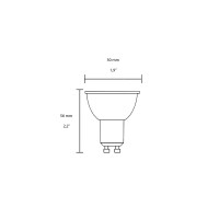 Marino Cristal DICROICALED TRP GU10 7.5W Lampadina LED 60°