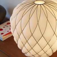 Fontana Arte Pinecone Large Dimmable Glass Table Lamp By Paola