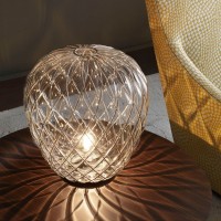 Fontana Arte Pinecone Grande Lampada Da Tavolo Dimmerabile in