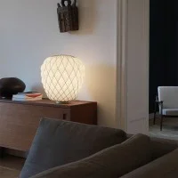 Fontana Arte Pinecone Large Dimmable Glass Table Lamp By Paola