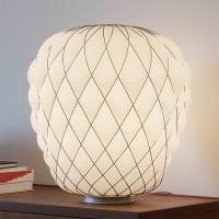 Fontana Arte Pinecone Large Dimmable Glass Table Lamp By Paola
