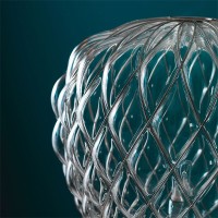 Fontana Arte Pinecone Large Dimmable Glass Table Lamp By Paola