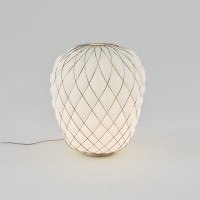 Fontana Arte Pinecone Large Dimmable Glass Table Lamp By Paola