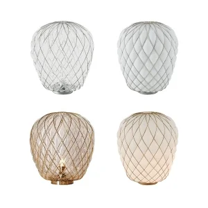 Fontana Arte Pinecone Large Dimmable Glass Table Lamp By Paola