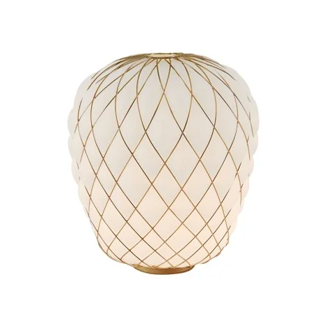 Fontana Arte Pinecone Large Dimmable Glass Table Lamp By Paola