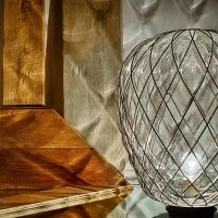 Fontana Arte Pinecone Media Lampada Da Tavolo Dimmerabile in