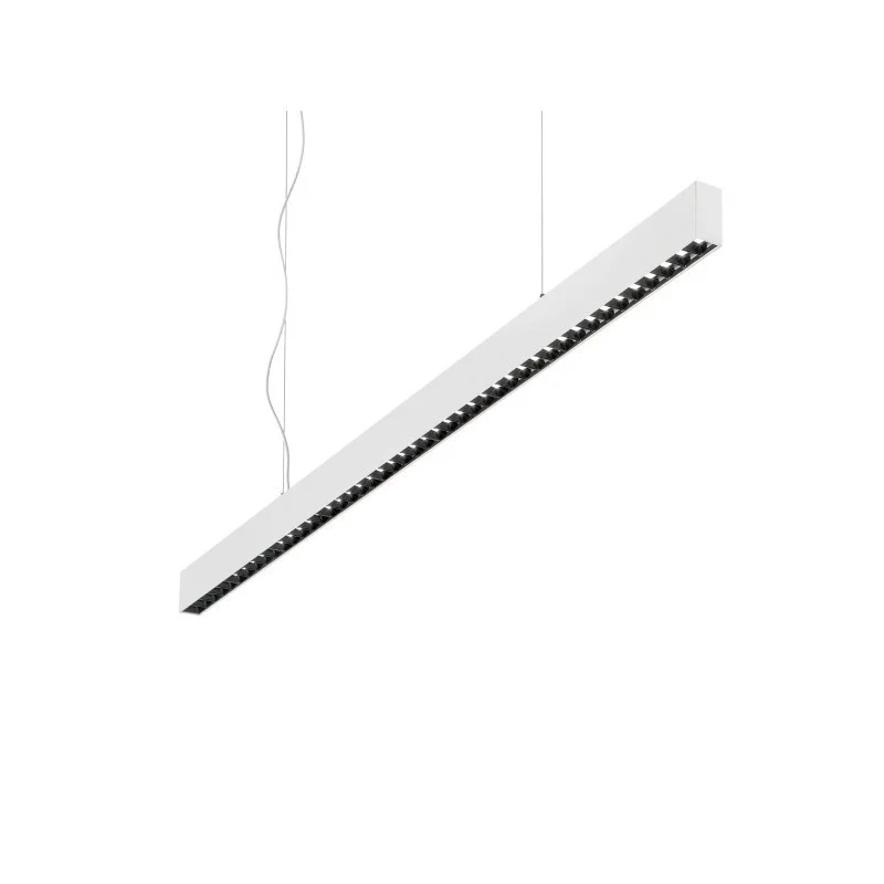 Ideal Lux Office SP Linear Suspension LED Lamp with Direct Ideal Lux Office SP Linear Suspension LED Lamp with Direct