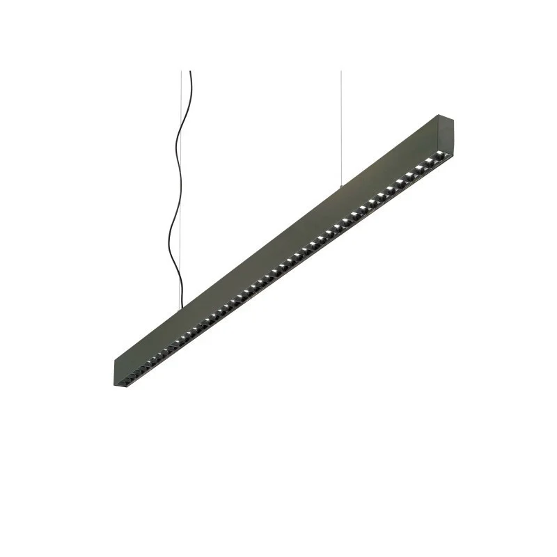 Ideal Lux Office SP Linear Suspension LED Lamp with Direct Ideal Lux Office SP Linear Suspension LED Lamp with Direct