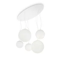 Ideal Lux Mapa Bianco SP5 Indoor Multiple Suspension Chandelier