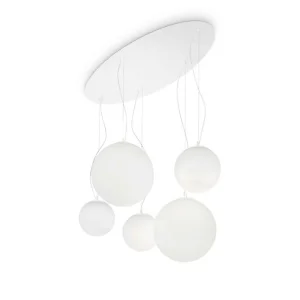 Ideal Lux Mapa Bianco SP5 Indoor Multiple Suspension Chandelier