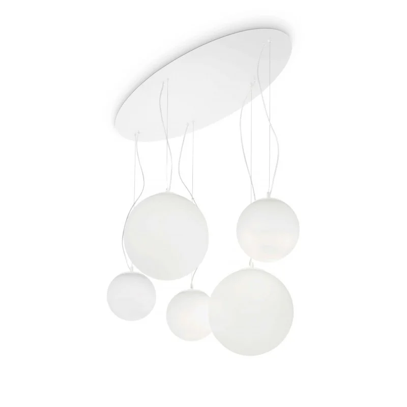 Ideal Lux Mapa Bianco SP5 Indoor Multiple Suspension Chandelier