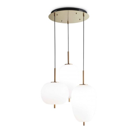 Ideal Lux Umile Lampada LED a Sospensione 3 Luci da Interno