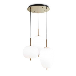 Ideal Lux Umile Lampada LED a Sospensione 3 Luci da Interno