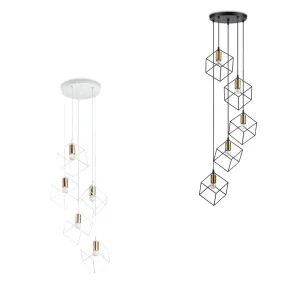 Ideal Lux Ice SP5 Suspension Lamp 5 Lights for Indoor in Modern