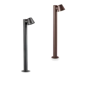 Ideal Lux Gas PT1 Outdoor Floor Lamp Bollard in Modern Style