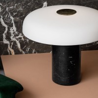 Fontana Arte Tropico Large Dimmable LED Table Lamp in Marble By