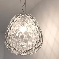 Fontana Arte Pinecone Medium Dimmable Suspension Lamp in Glass Fontana Arte Pinecone Medium Dimmable Suspension Lamp in Glass