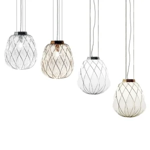 Fontana Arte Pinecone Medium Dimmable Suspension Lamp in Glass
