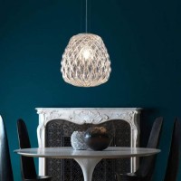 Fontana Arte Pinecone Large Dimmable Suspension Lamp in Glass