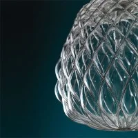 Fontana Arte Pinecone Large Dimmable Suspension Lamp in Glass