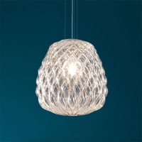 Fontana Arte Pinecone Large Dimmable Suspension Lamp in Glass