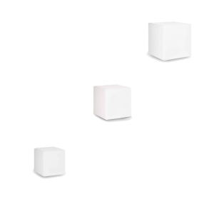 Ideal Lux Luna PT1 Cubic Floor Lamp for Outdoor Minimal Design