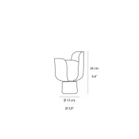 Fontana Arte BLOM Rotatable Table Lamp for Indoor By Andreas