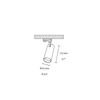Adjustable Three-phase Track Spotlight 15W LED 55° for Indoor