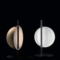 Oluce Superluna T Lampada Semisferica da Tavolo a LED per