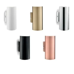 Ideal Lux Look AP2 Cylindrical Bi-emission Wall Lamp Applique