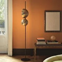 Oluce Superluna F Semi-spherical Double Floor LED Lamp for