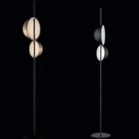 Oluce Superluna F Semi-spherical Double Floor LED Lamp for