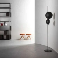 Oluce Superluna F Semi-spherical Double Floor LED Lamp for