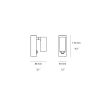 Isyluce Zenit Applique Orientabile LED da Parete in Metallo