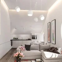 Flos AIM x 4 Light Points LED Suspension Pendant Lamp White
