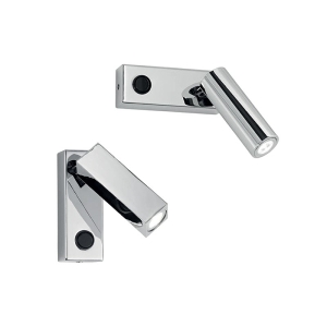 Isyluce Zenit Adjustable LED Wall Lamp in Chromed Metal for