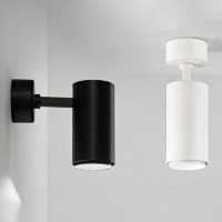 Isyluce Faretto Cilindrico GU10 Orientabile da Parete/Soffitto