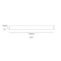 Ideal Lux Linus AP Linear LED Wall Lamp with Biemission for