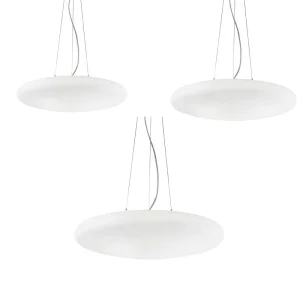 Ideal Lux Smarties SP Oval Suspension Lamp in Glass for Indoor
