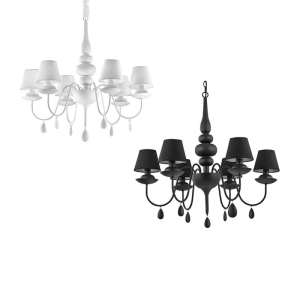 Ideal Lux Blanche SP6 Lampadario da Sospensione a 6 Luci da