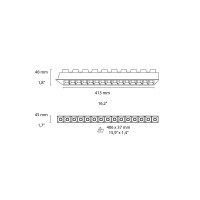 Blade Faretto Lineare Da Incasso 15 Punti Luce LED 15W 36°
