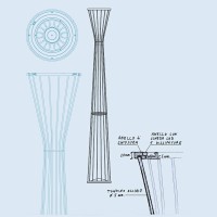 Rotaliana Lightwire Luminator Lampada da Terra a LED