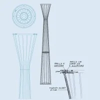 Rotaliana Lightwire Luminator Lampada da Terra a LED