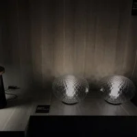 Oluce Recuerdo LED Glass Table Lamp By Mariana Pellegrino Soto