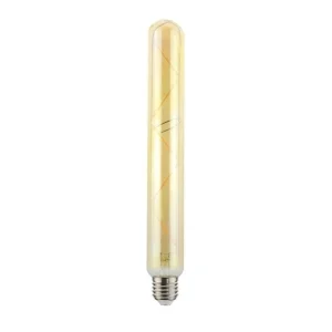 Tube Lamp LED E27 Long Filament T38 5.5W 2000K 470lm Amber