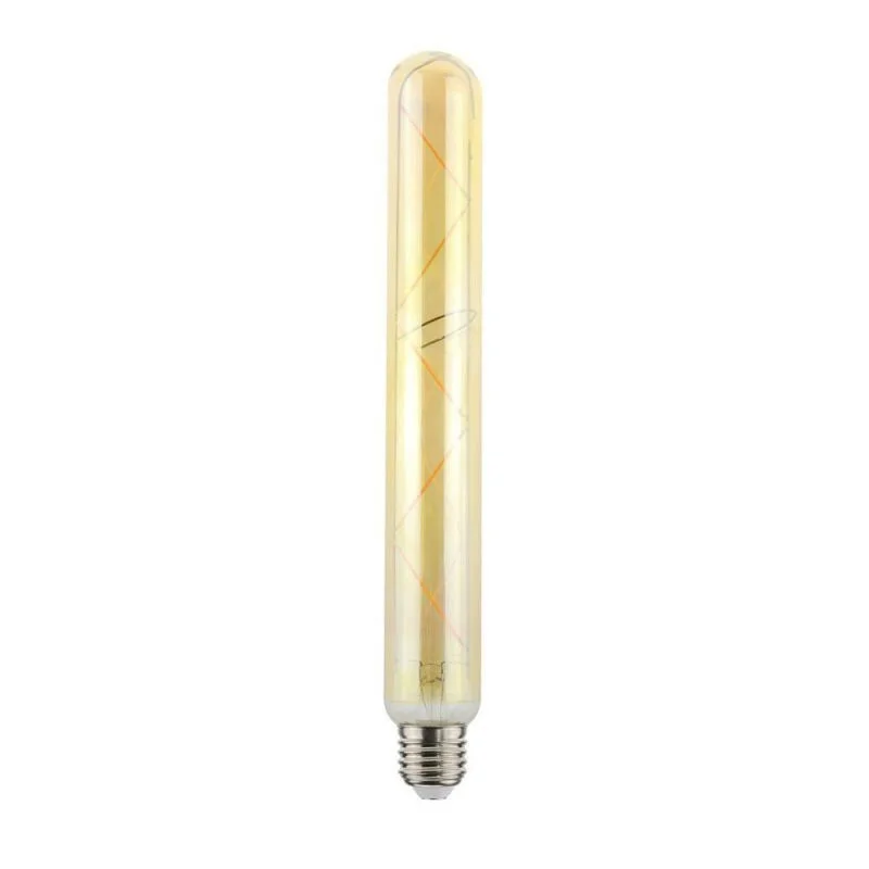 Tube Lamp LED E27 Long Filament T38 5.5W 2000K 470lm Amber