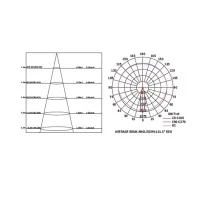 Adjustable Three-phase Track or Ceiling Spotlight 12W LED 24°
