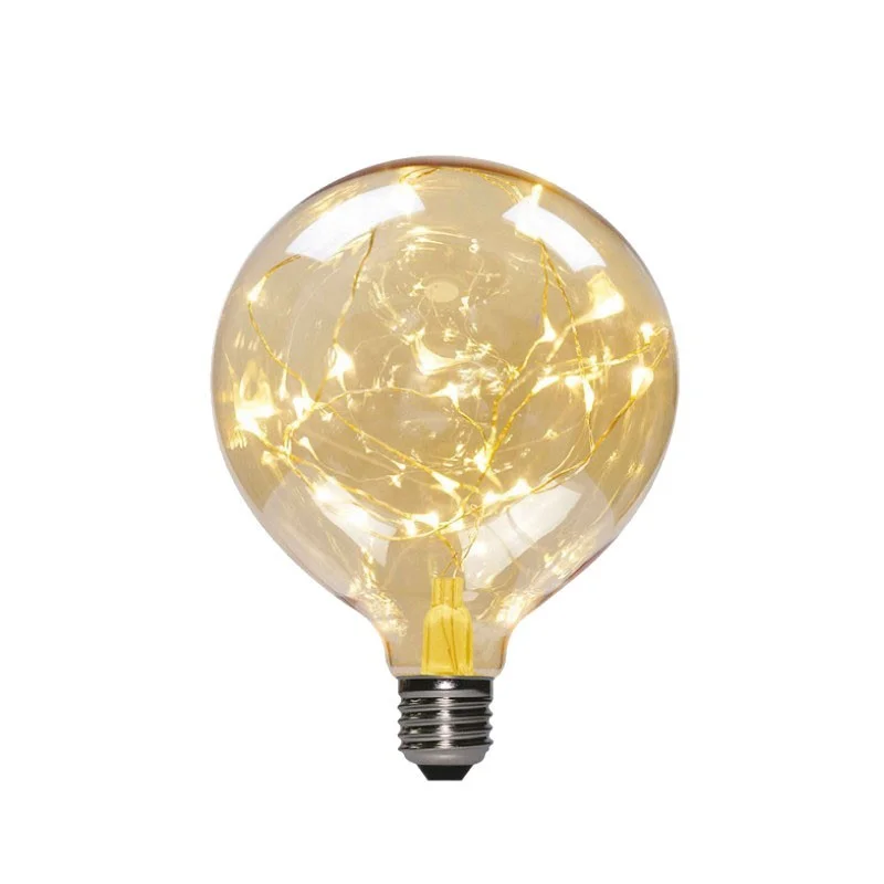 Daylight Micro LED string wire Globe Bulb E27 2W 2000K 40Lm with Daylight Micro LED string wire Globe Bulb E27 2W 2000K 40Lm with